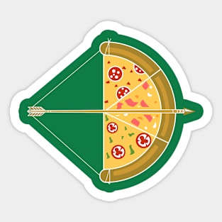 Arrow Pizza Sticker